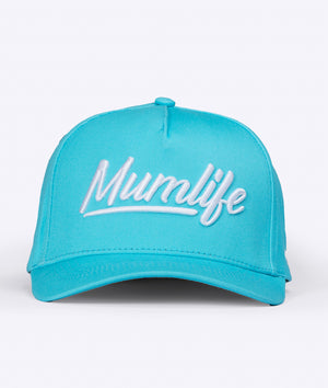 MumLife A-Frame Snapback - Tiffany Blue